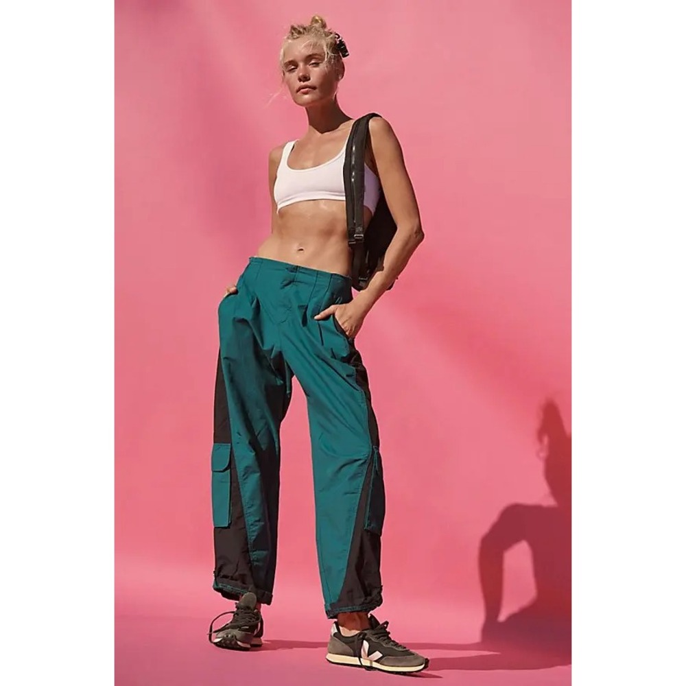Free People Colorblock Retro 90's Grunge Y2K Joggers — Size Small NWoT
